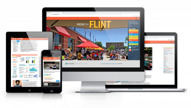 Screenshot of Focus on Flint website