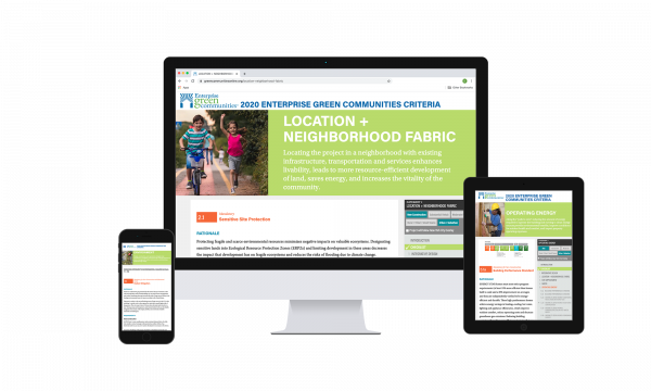 Screenshot of Enterprise Green Communities Website