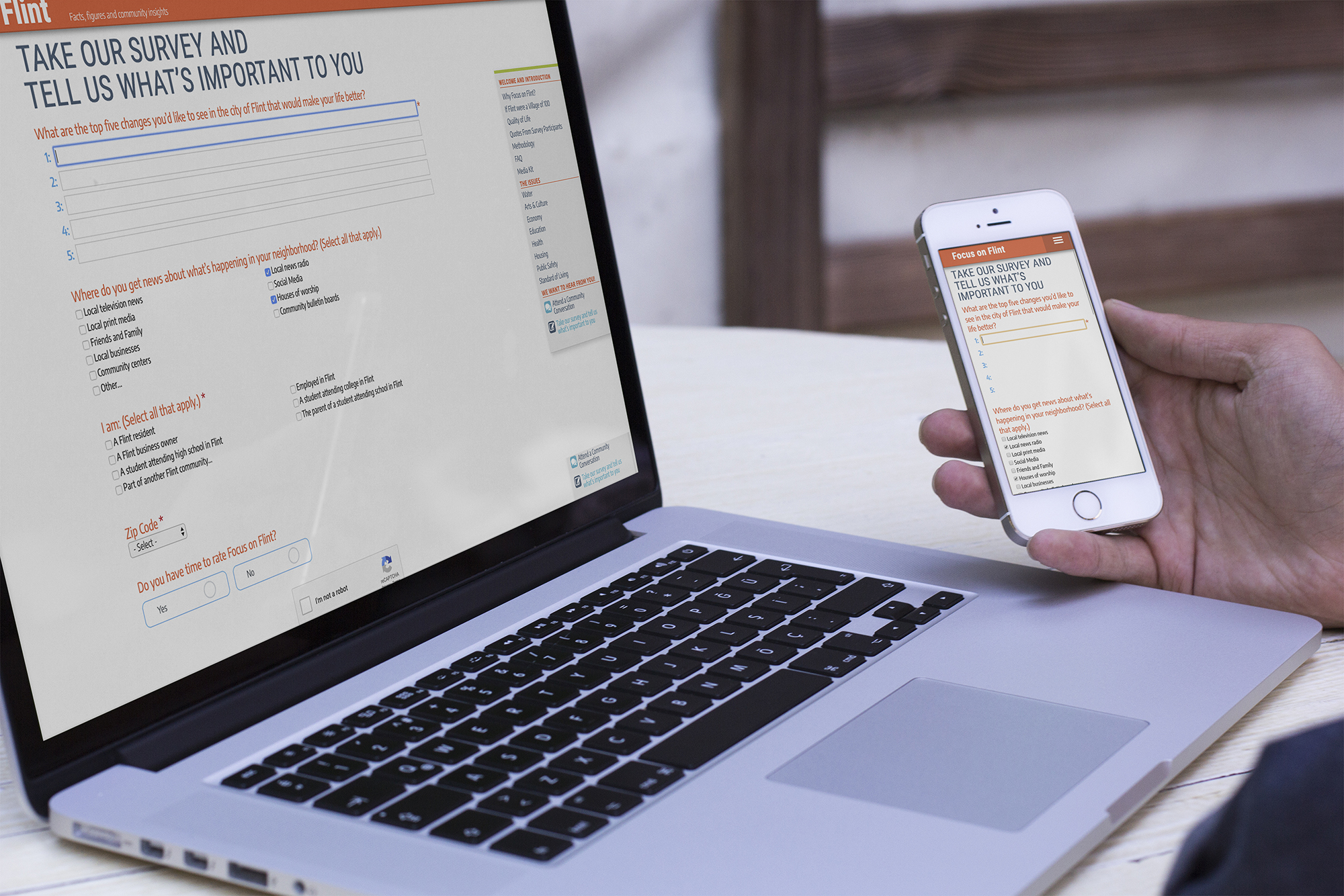 Focus on Flint mobile survey