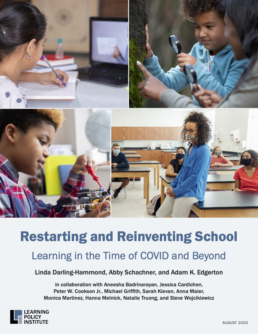 Restarting and Reinventing School — report cover