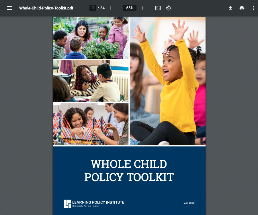 Whole Child Policy Toolkit — generated PDF page