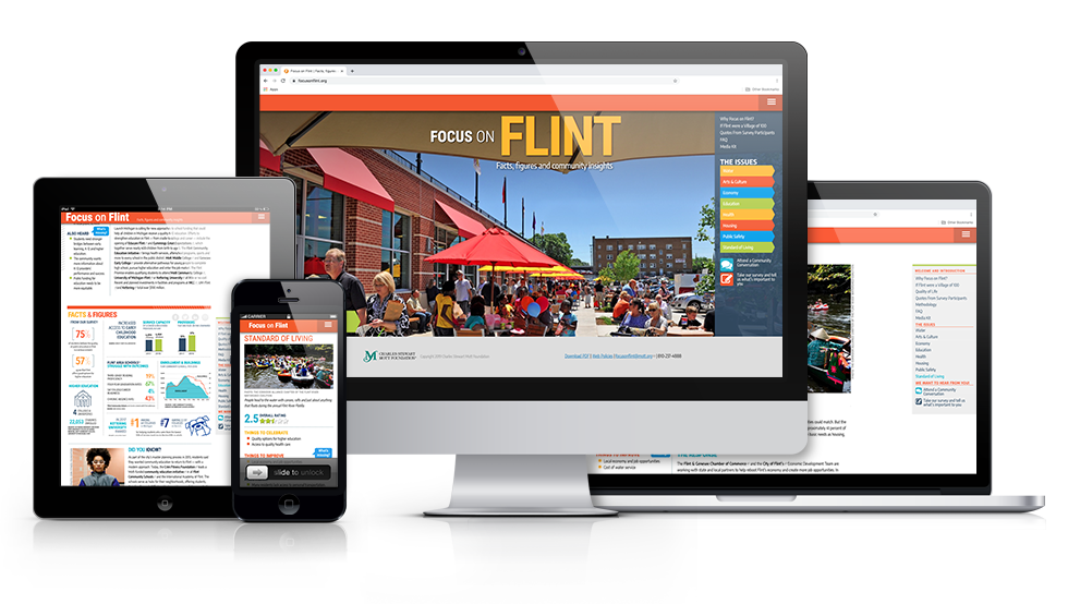 Screenshot of Focus on Flint website